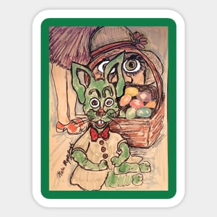 Easter Egg Hunting Sticker